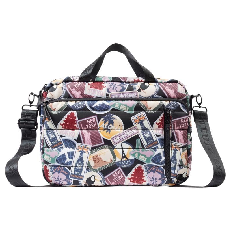 Samantha Brown Quilted Small Laptop/Tablet Crossbody Bag