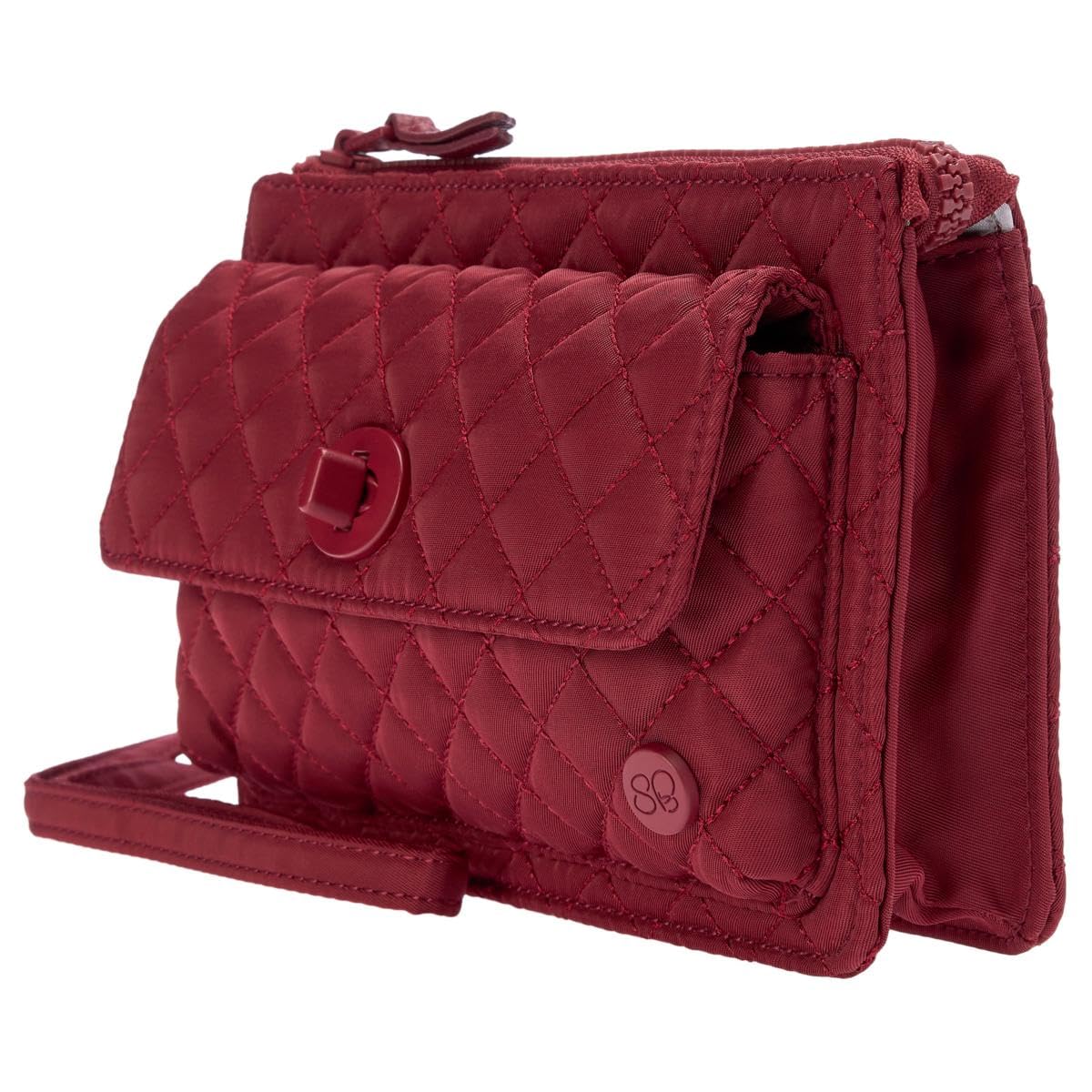 Samantha Brown To-Go RFID Quilted Crossbody Wallet