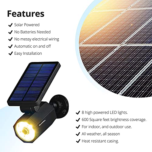 Bell+Howell Bionic Spotlight Solar Spot 25 Feet Motion Sensor, Sun Panels, Waterproof Frost Resistant Patio, Yard and Outdoor Lighting As Seen On TV