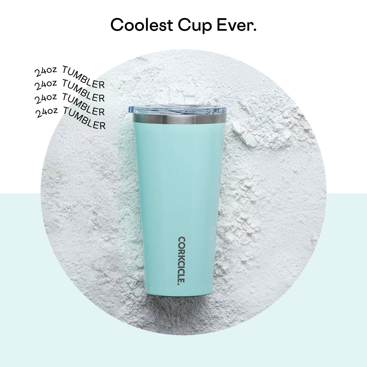 Corkcicle Tumbler Insulated Stainless Steel Bottle/Thermos, 16 oz, Brushed Copper