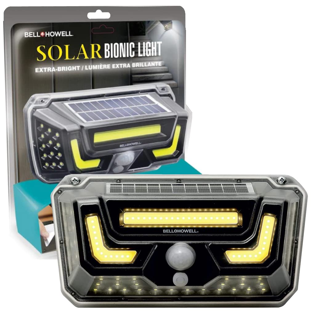 Bell+Howell Solar Bionic Wall Light Solar Lights Outdoor with Motion Sensor