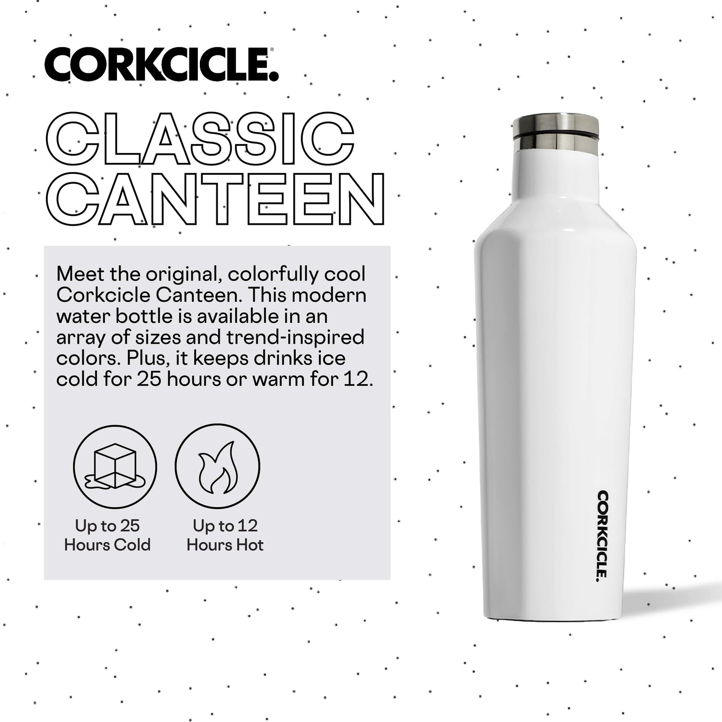 Corkcicle Classic Canteen Insulated Tumbler 16 oz and 25 oz