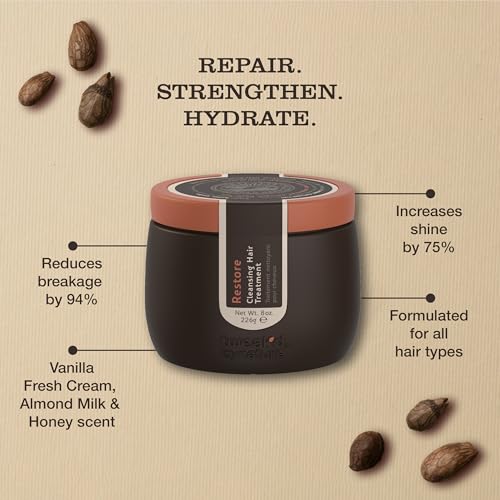 Tweak’d by Nature - Restore Cleansing Hair Treatment, 5-in-1, Strengthens and Nourishes Dry Hair for Silky and Soft Feel, Cruelty Free