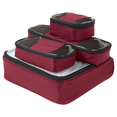 Samantha Brown 4-piece Slim Line Packing Cubes Set