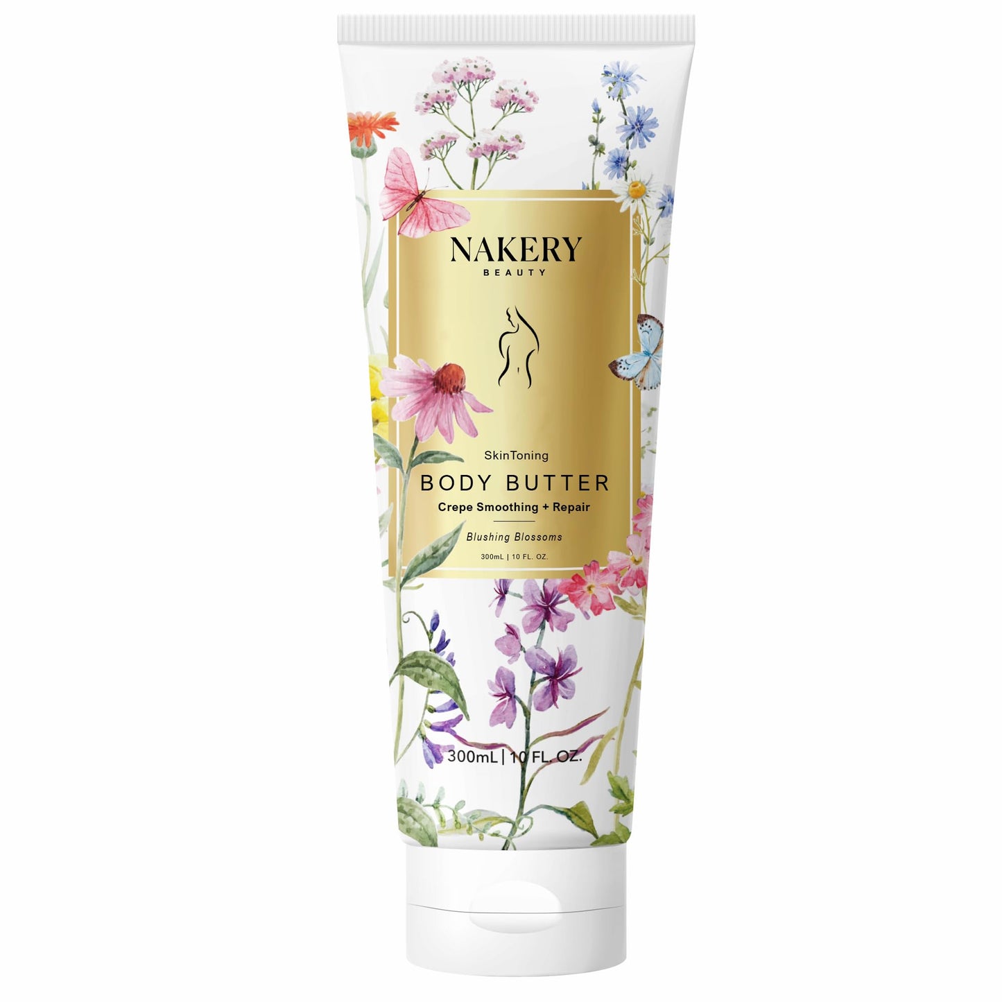Nakery Body Butter Anti Aging Moisturizer - Body Cream Skin Tightening Cream & Neck Firming Cream, Moisturizing Cream & Neck Tightening Cream for Body & Face Cream for Dry Skin 300ml