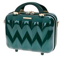 Marcy McKenna 2-in-1 Essential Milan Hardside Beauty Case - Emerald Green, 12''L x 6.5''W x 9.25''H