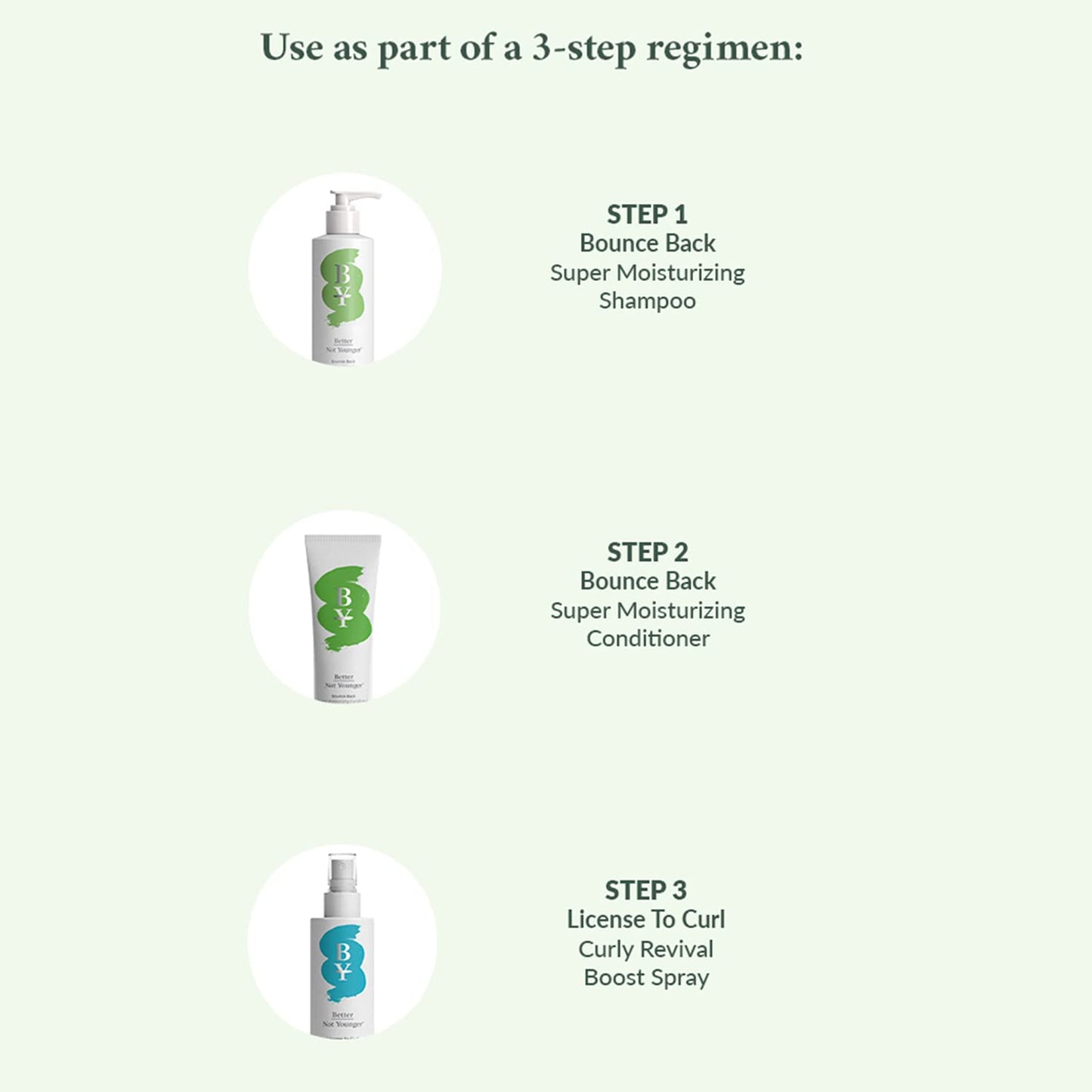 Better Not Younger Bounce Back Super Moisturizing Conditioner for Curly Hair, 8.4 Oz.