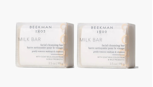 (2) Beekman 1802 Goat Milk FACIAL CLEANSING BARS 3.5 oz each (7.0 oz total) New