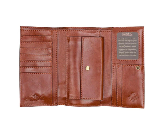 Patricia Nash Terresa Vintage Travel Sticker Wallet