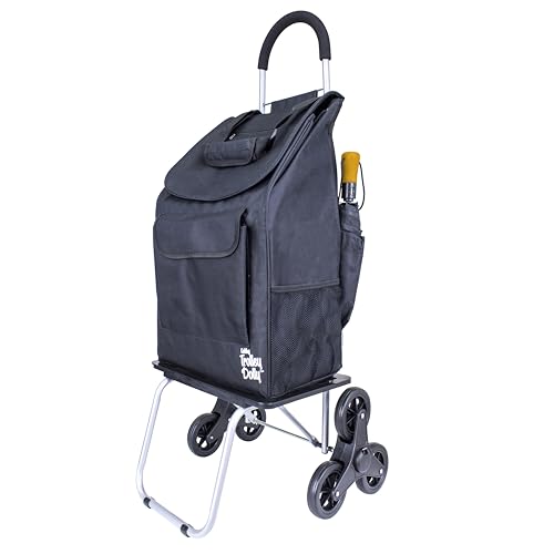 dbest products Stair Climber Bigger Trolley Dolly, Grocery Shopping Foldable Cart Condo Apartment