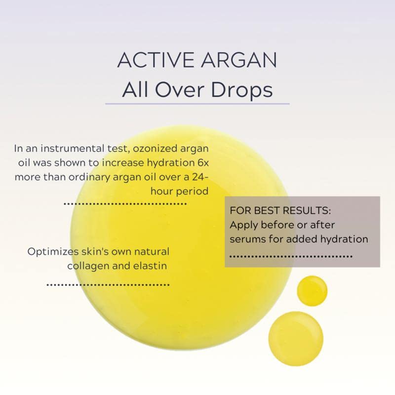 Active Argan All Over Drops for Face, Body and Hair (1 fl. oz.) Small, 1 Fl Oz