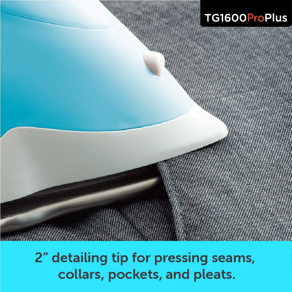 Oliso TG1600 Pro Plus 1800 Watt SmartIron with Auto Lift - for Clothes, Sewing, Quilting and Crafting Ironing | Diamond Ceramic-Flow Soleplate Steam Iron