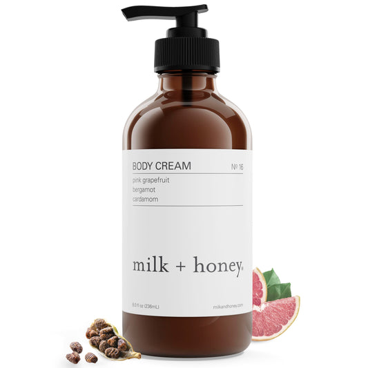 milk + honey Body Cream for Women and Men, Ultra-Nourishing Moisturizing Lotion