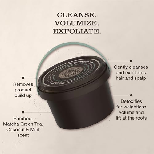 Tweak’d by Nature - Rise & Shine Cleansing Volumizing Hair Scrub for Scalp Treatment, Super Size Exfoliating Scrub for Thicker-Looking Hair, with Rhassoul Lava Clay, Cruelty Free (16 ounces)