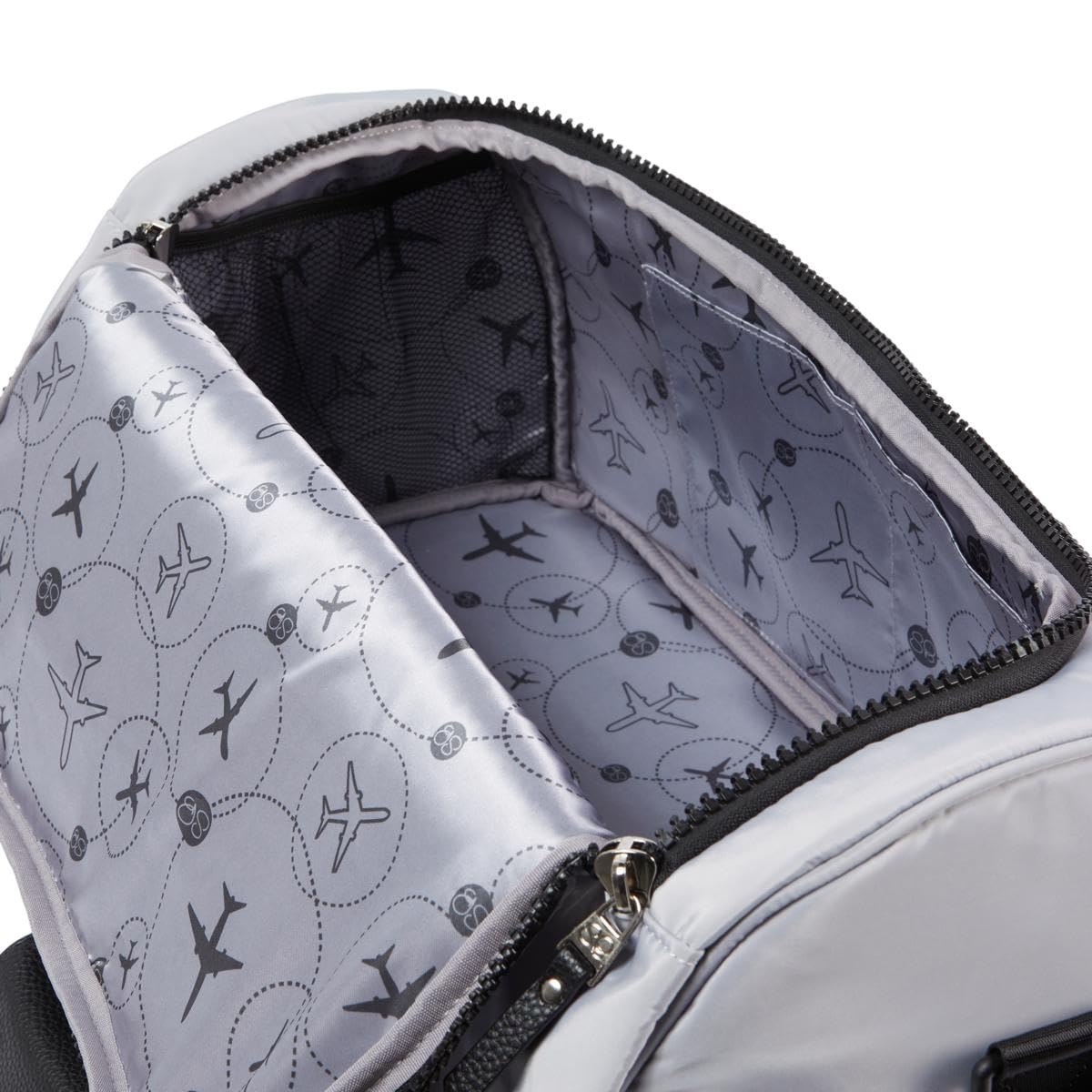 Samantha Brown To-Go Polyester Coated Bottom Weekender (Silver)