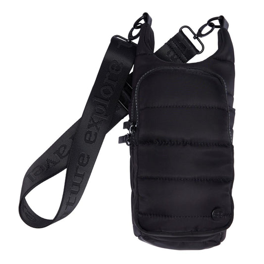 Samantha Brown Water Bottle Carier Quilted Crossbody