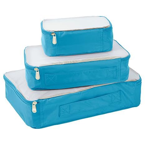 Samantha Brown 3-piece Packing Cubes (Turquoise), S7818-67-3C