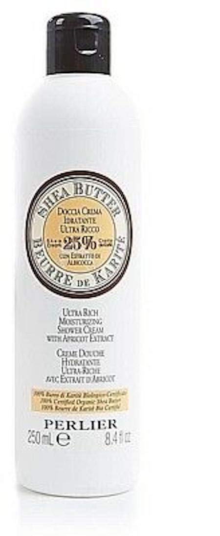 Perlier Shea Butter Ultra Rich Moisturizing Shower Cream with Apricot 8.4 oz