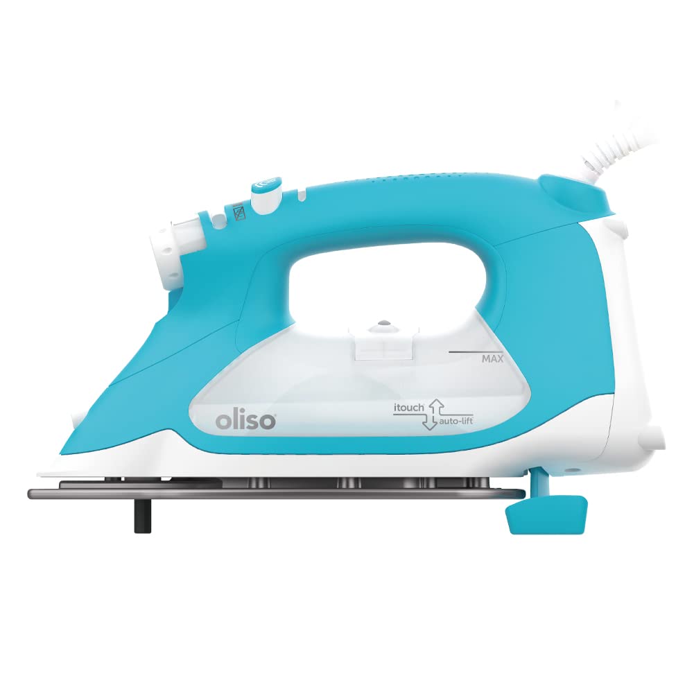 Oliso TG1600 Pro Plus 1800 Watt SmartIron with Auto Lift - for Clothes, Sewing, Quilting and Crafting Ironing | Diamond Ceramic-Flow Soleplate Steam Iron