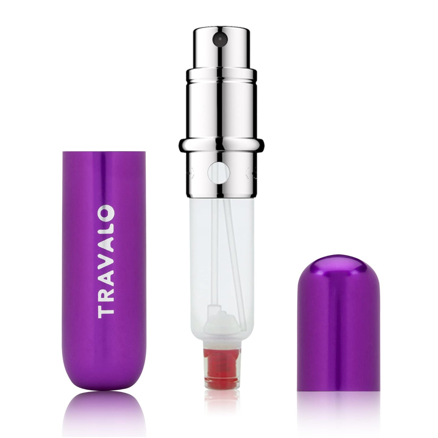 Travalo Classic HD Perfume Atomizer | Genie-S TSA Approved Travel Perfume Bottle Refillable | Reusable Airtight Easy-Fill Mini Pump Sprayer | Lightweight Elegant Design w/Volume Window