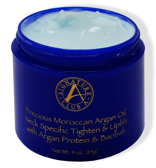 Signature Club A 4 oz. Precious Moroccan Argan Oil Neck Specific Tighten & Uplift with Argan Protein & Baobab