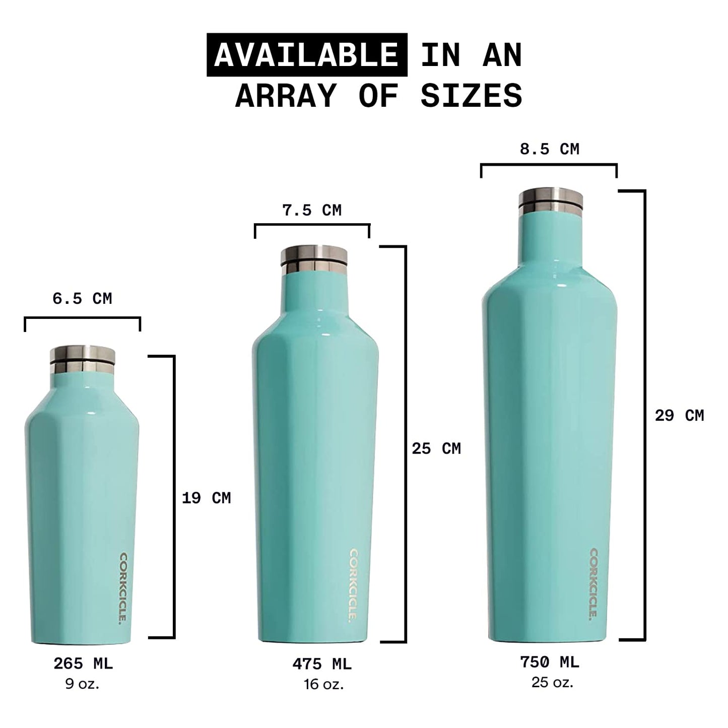 Corkcicle Classic Canteen Insulated Tumbler 16 oz and 25 oz