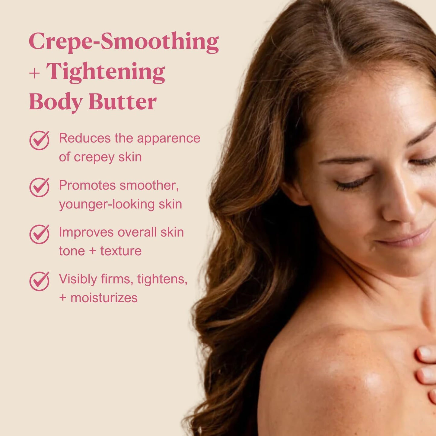 Nakery Body Butter Anti Aging Moisturizer - Body Cream Skin Tightening Cream & Neck Firming Cream, Moisturizing Cream & Neck Tightening Cream for Body & Face Cream for Dry Skin 300ml