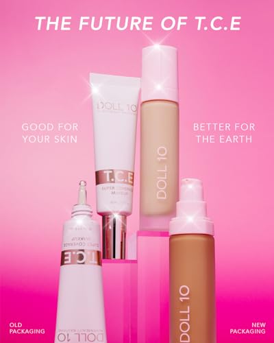 T.C.E This Covers Everything Super Coverage Serum Makeup with Peptides - Skincare/Makeup Hybrid Full Coverage Color Correcting