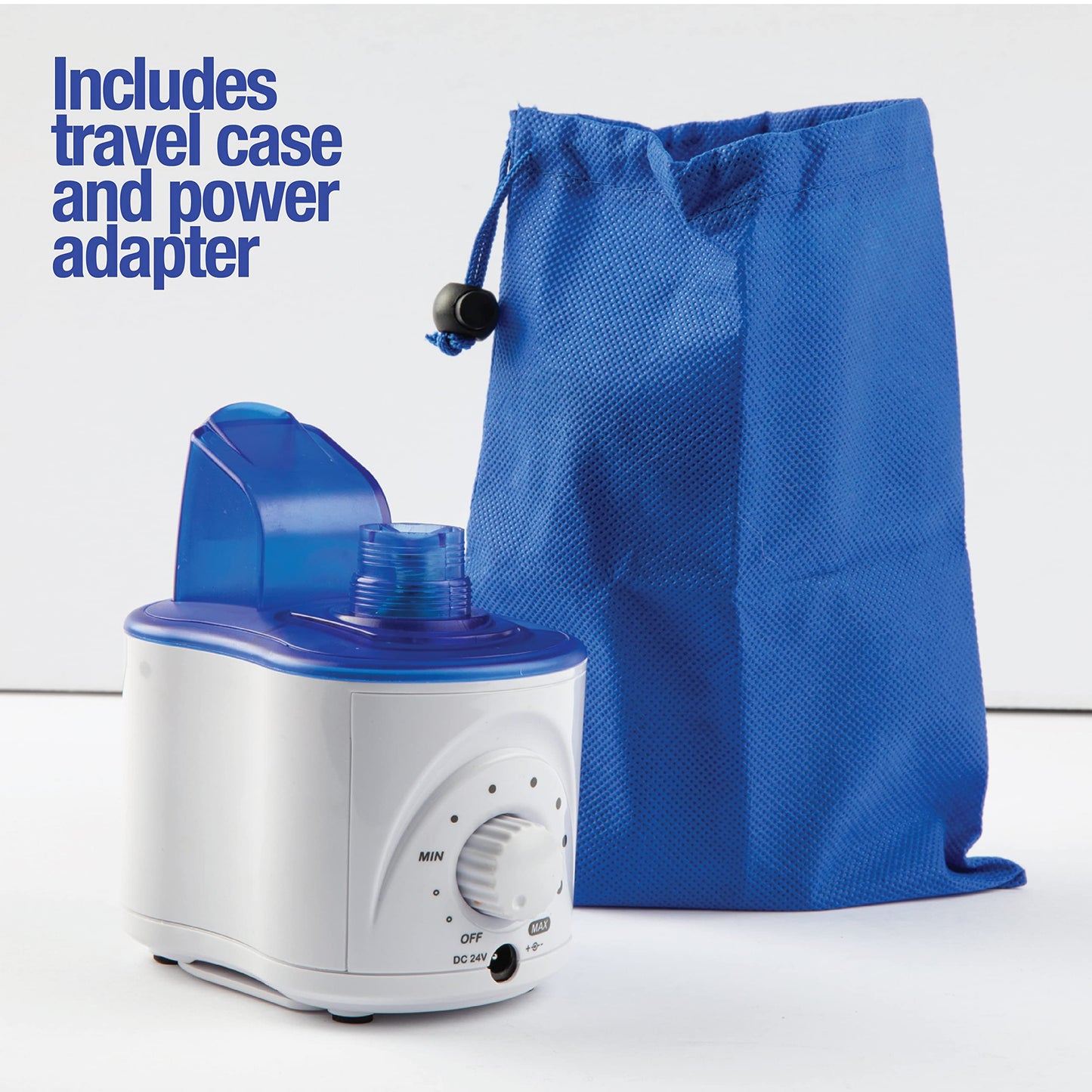 Bell+Howell Ultrasonic Personal Portable Humidifier-Cool Mist- lasts up to 12 hours per water bottle