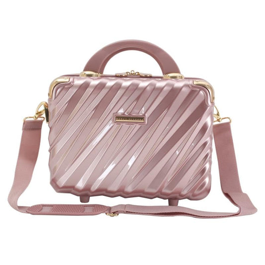 Marcy McKenna Hamptons Collection Hard Side Beauty Cosmetic Case - Rose
