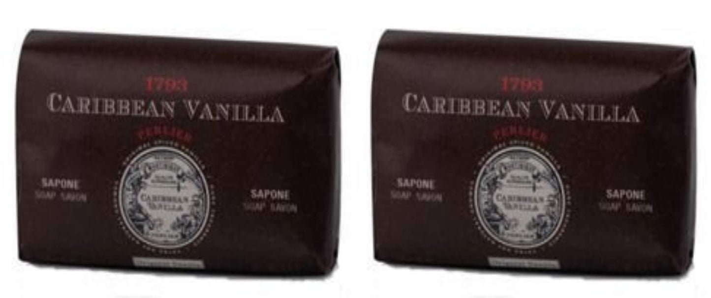 Perlier Caribbean Vanilla Original Vanilla Scented Soap 4.4oz, Pack of 2