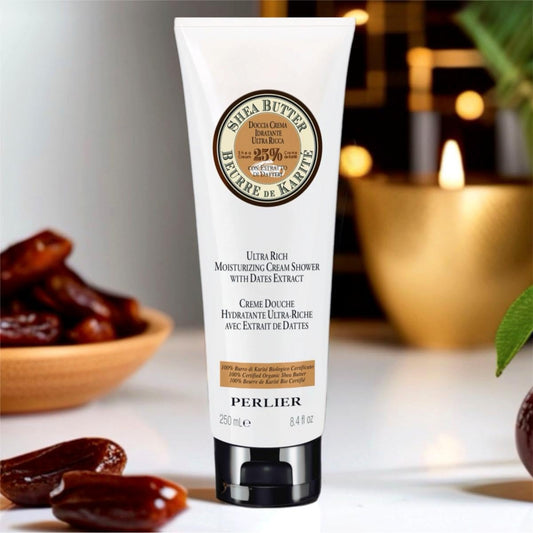 Perlier Shea Butter and Dates Moisturizing Shower Cream (Body Wash) 250ml / 8.4floz