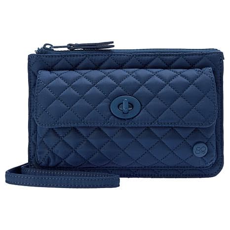 Samantha Brown To-Go RFID Quilted Crossbody Wallet