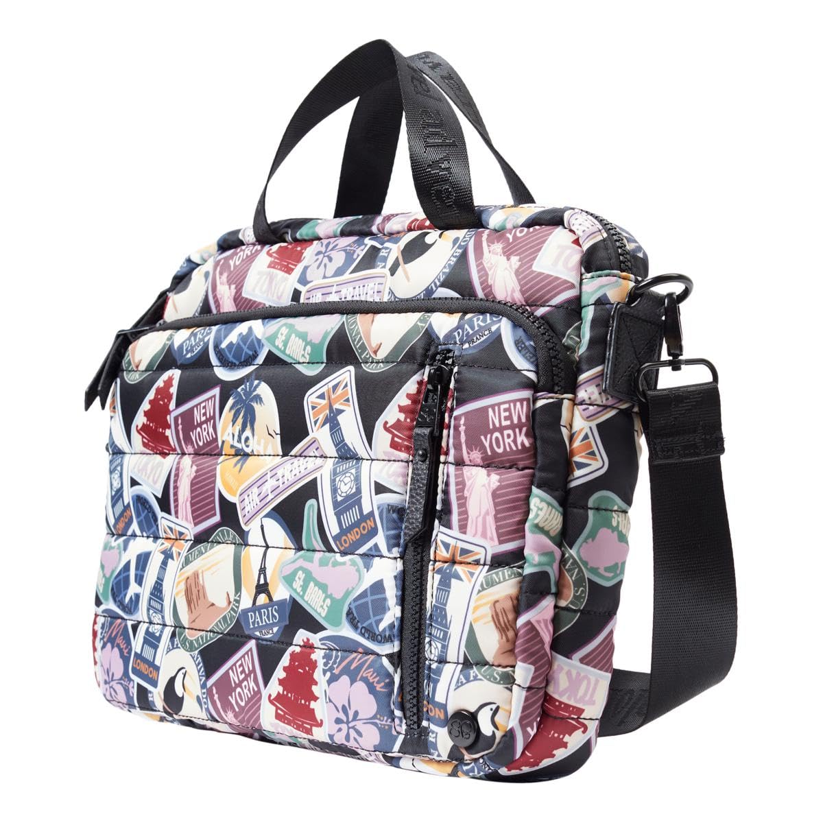 Samantha Brown Quilted Small Laptop/Tablet Crossbody Bag