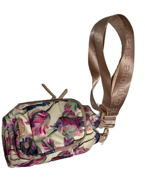 Samantha Brown Water Bottle Carier Quilted Crossbody, Wisteria