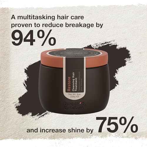 Tweak’d by Nature - Restore Cleansing Hair Treatment, 5-in-1, Strengthens and Nourishes Dry Hair for Silky and Soft Feel, Cruelty Free