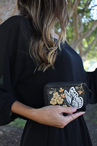 Anna by Anuschka Women's Hand-Painted Genuine Leather Organizer Wallet
