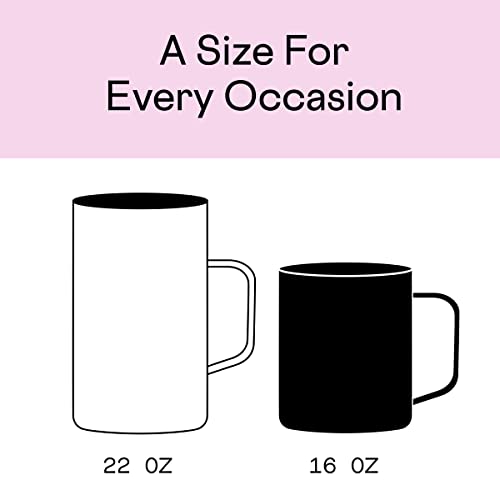 Corkcicle Triple Insulated Coffee Mug with Lid and Handle, Jade Camo, 16 oz – Stainless Steel Travel Mug Keeps Beverages Hot for 3+ Hours – Non-Slip, Easy-Grip, Spill-Resistant Tumbler