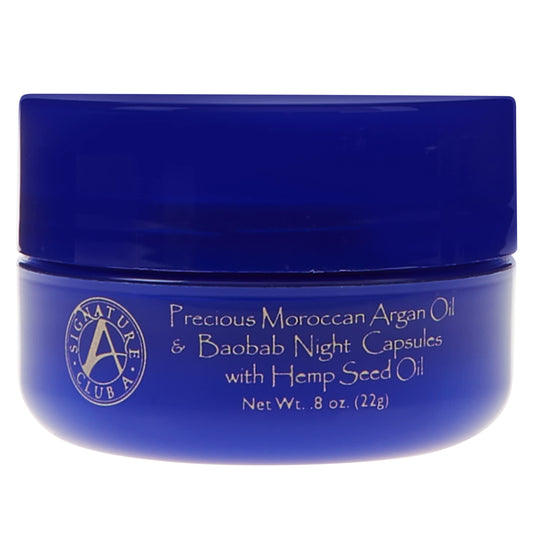 Signature Club A Precious Moroccan Argan Oil & Baobab Night Capsules with Hemp Seed Oil