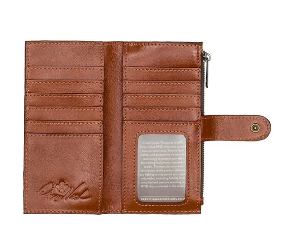 *Patricia Nash Nazari Nazari Travel Sticker Print Leather RFID Wallet