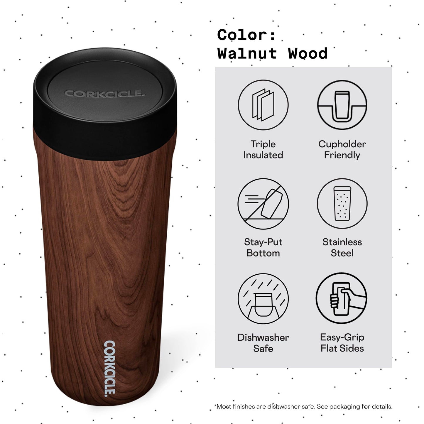 Corkcicle Commuter Cup Travel Mug with 360° Sip Lid