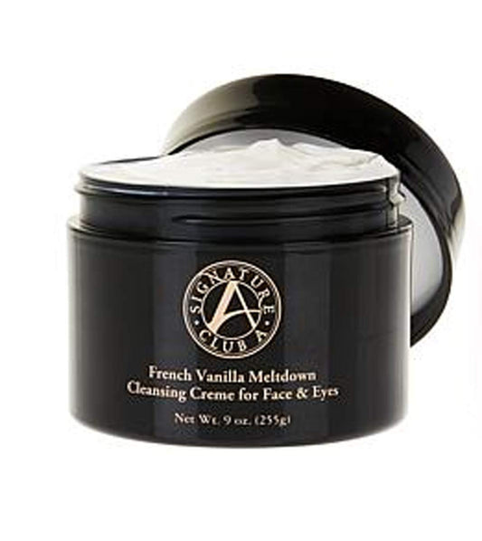 Signature Club A French Vanilla Meltdown Cleansing Creme for Face & Eyes Jumbo 9 oz.