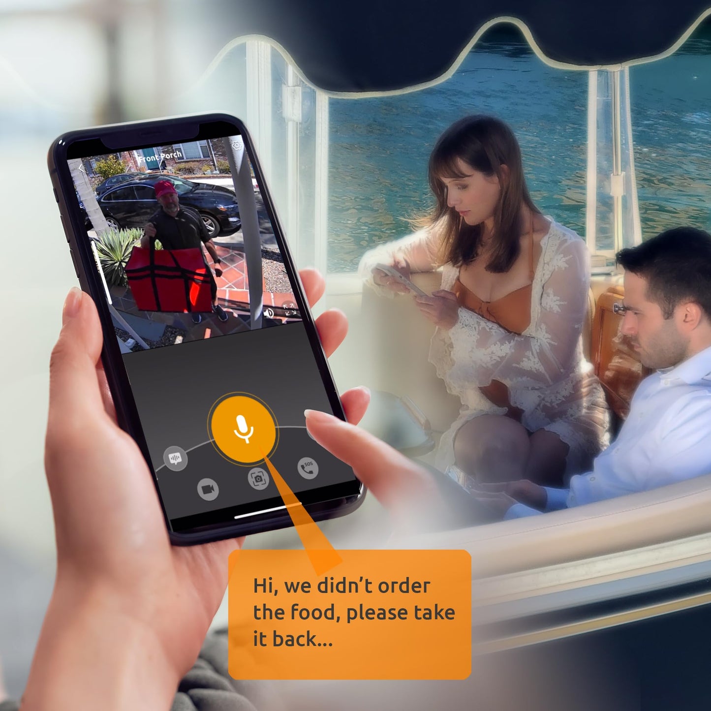 TOUCAN Wireless Outdoor Security Camera - 1080p HD, Night Vision, Motion Detection, Weatherproof, 2-Way Audio - Smart Home Surveillance System with App Control - Easy Installation 1 Pack