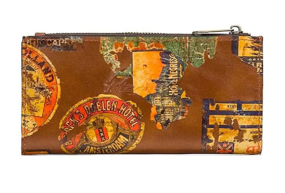 *Patricia Nash Nazari Nazari Travel Sticker Print Leather RFID Wallet