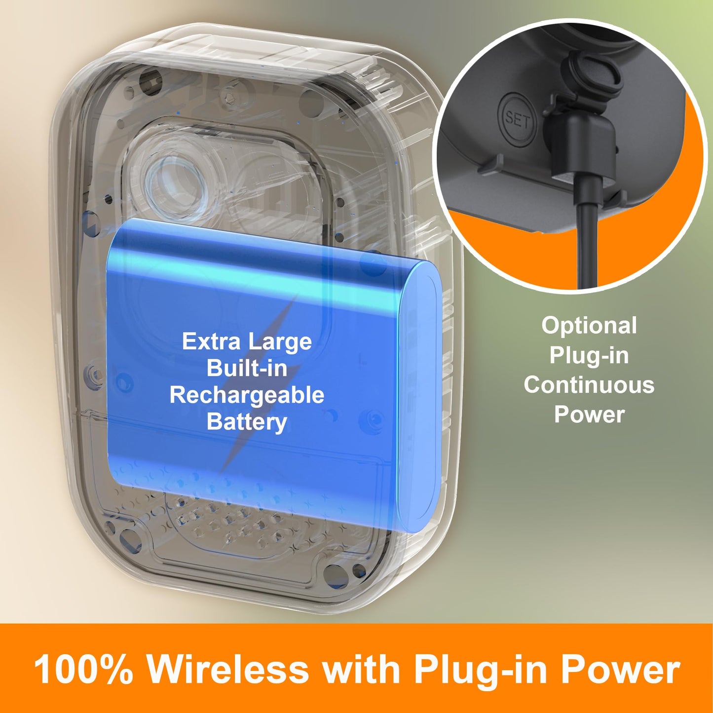 TOUCAN Wireless Outdoor Security Camera - 1080p HD, Night Vision, Motion Detection, Weatherproof, 2-Way Audio - Smart Home Surveillance System with App Control - Easy Installation 1 Pack