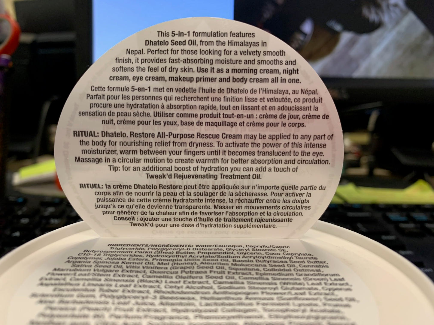 Tweak’d by Nature - All Purpose Rescue Cream, 5-in-1 Face and Body Cream and Moisturizer for Soft Skin and a Radiant Glow, Cruelty Free (15.75 ounces)