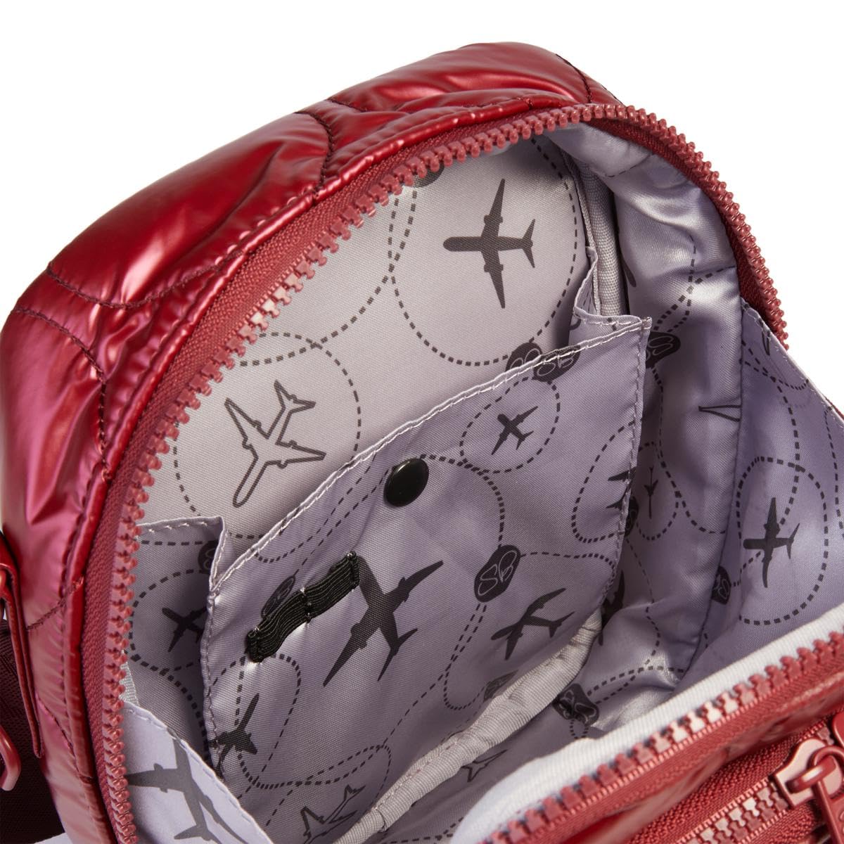 Samantha Brown To-Go Crossbody with Built-in RFID Wallet, Silver