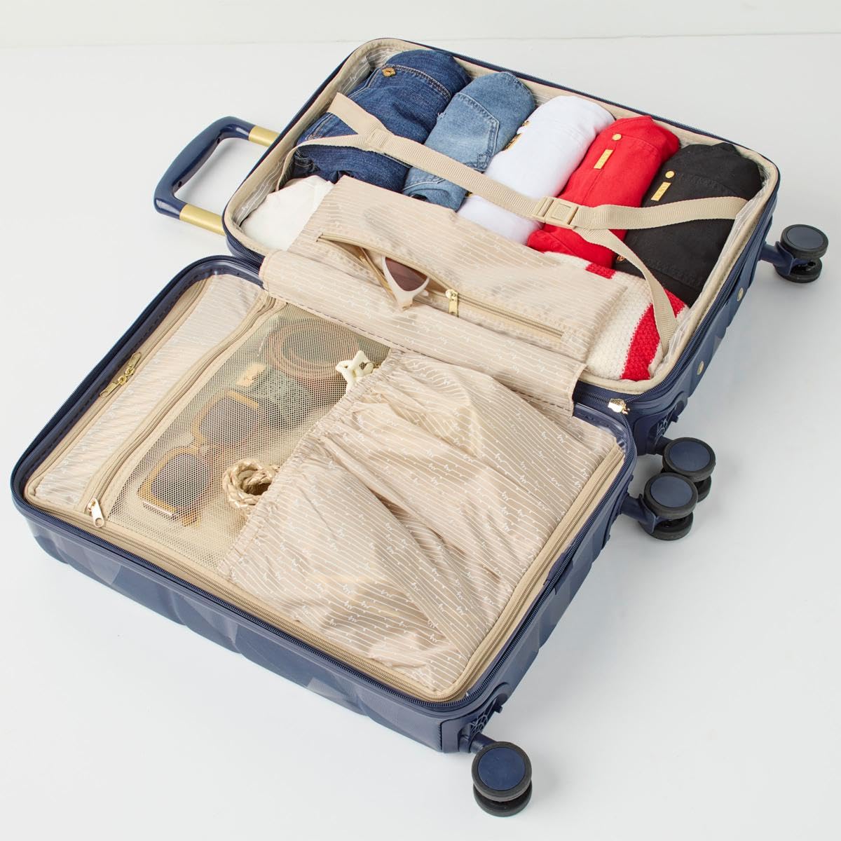 Samantha Brown 22" Hardside Carry-On, Silver