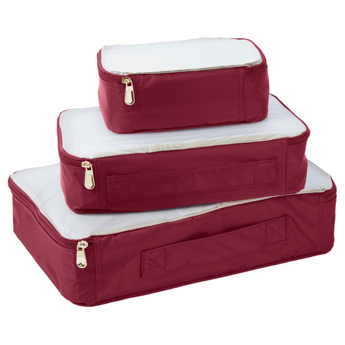 Samantha Brown 3-piece Packing Cubes (Burgundy)
