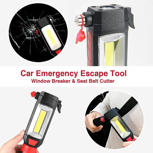 Bell+Howell Torch Light & Emergency Tool 8 in 1 Worklight Flashlight-Water Shock Resistance-As Seen On TV 180 Lumen